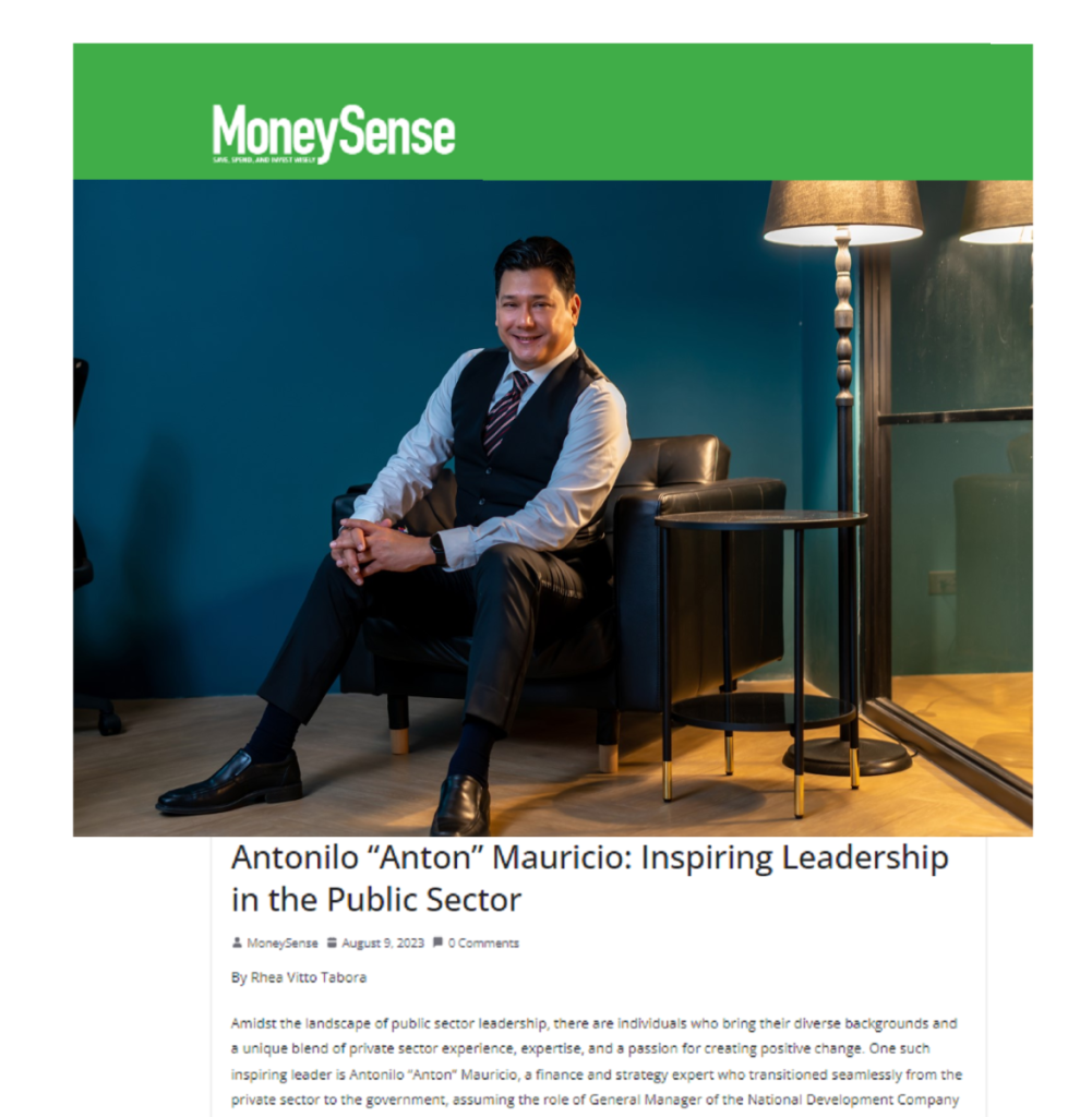 Antonilo Anton Mauricio Inspiring Leadership in the Public Sector