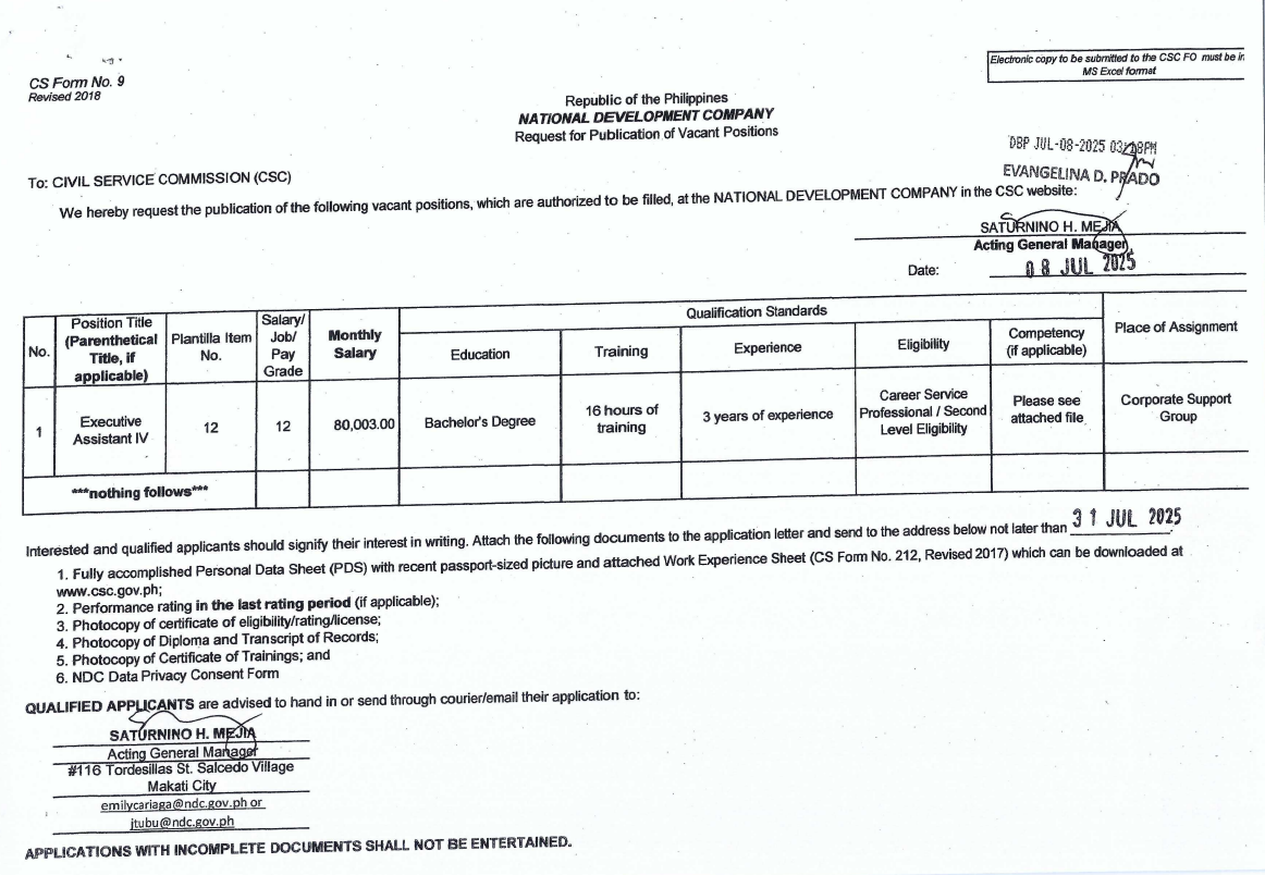 Executive Assistant IV