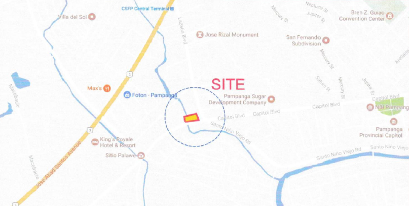 Lot for Lease in  San Fernando City,  Pampanga